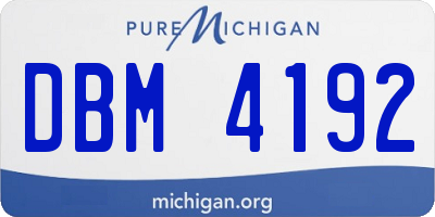 MI license plate DBM4192