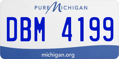 MI license plate DBM4199