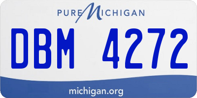 MI license plate DBM4272