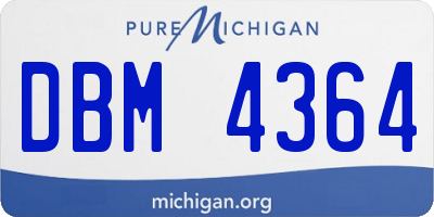 MI license plate DBM4364