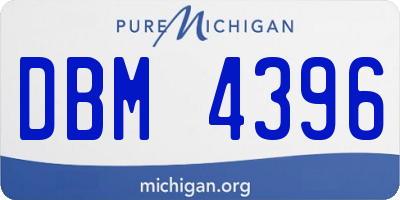 MI license plate DBM4396