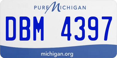 MI license plate DBM4397