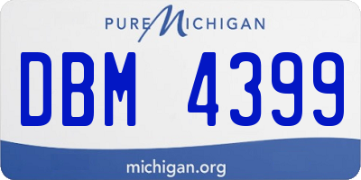 MI license plate DBM4399