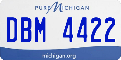 MI license plate DBM4422