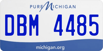 MI license plate DBM4485