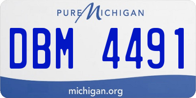 MI license plate DBM4491