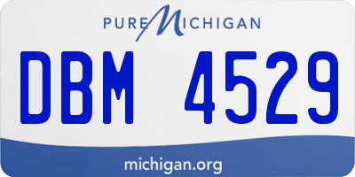 MI license plate DBM4529