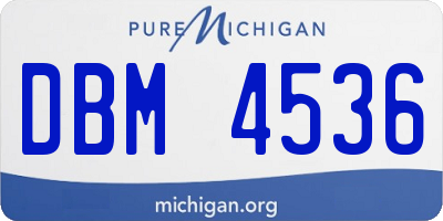 MI license plate DBM4536