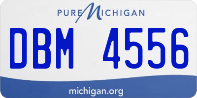 MI license plate DBM4556