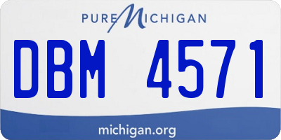 MI license plate DBM4571