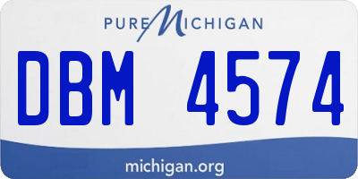 MI license plate DBM4574