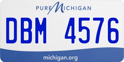MI license plate DBM4576