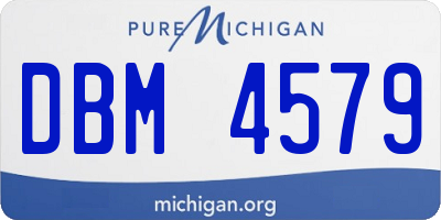 MI license plate DBM4579
