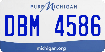 MI license plate DBM4586