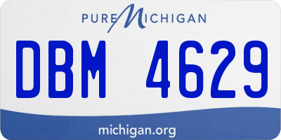 MI license plate DBM4629