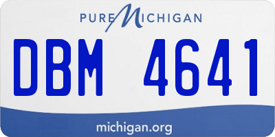 MI license plate DBM4641