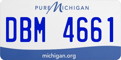 MI license plate DBM4661