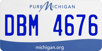 MI license plate DBM4676