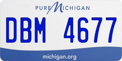 MI license plate DBM4677