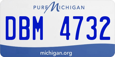 MI license plate DBM4732