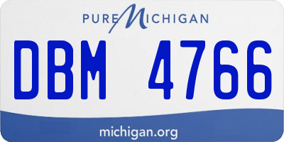 MI license plate DBM4766