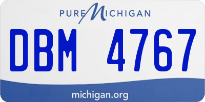 MI license plate DBM4767