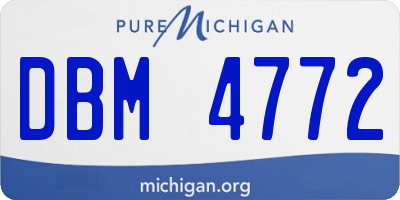 MI license plate DBM4772