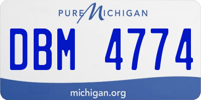 MI license plate DBM4774