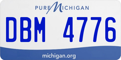 MI license plate DBM4776