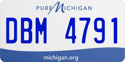 MI license plate DBM4791