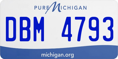 MI license plate DBM4793