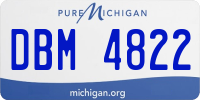 MI license plate DBM4822