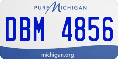 MI license plate DBM4856