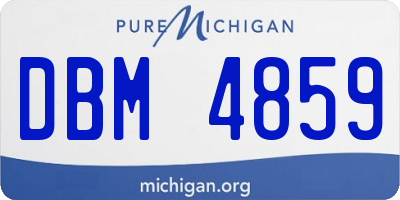 MI license plate DBM4859