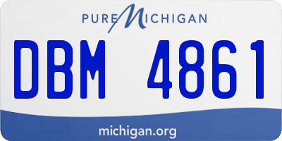MI license plate DBM4861