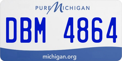MI license plate DBM4864