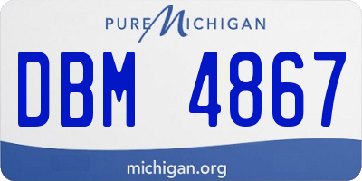 MI license plate DBM4867