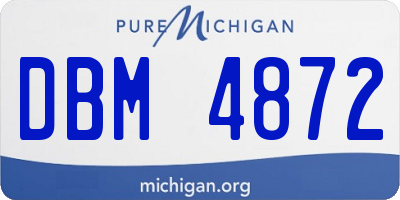MI license plate DBM4872