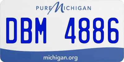 MI license plate DBM4886