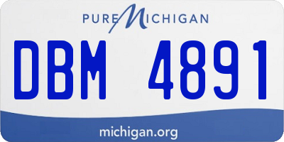MI license plate DBM4891