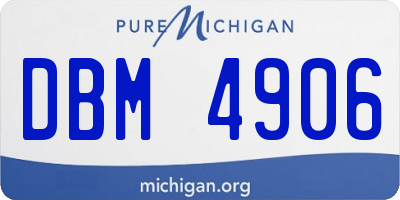 MI license plate DBM4906