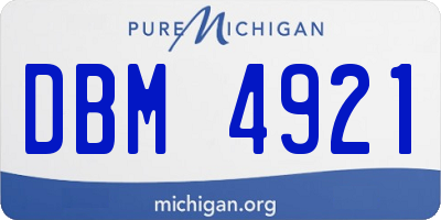 MI license plate DBM4921