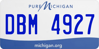 MI license plate DBM4927