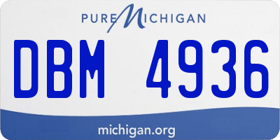 MI license plate DBM4936