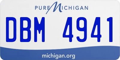 MI license plate DBM4941