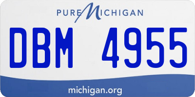 MI license plate DBM4955