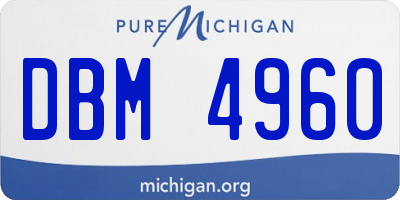MI license plate DBM4960