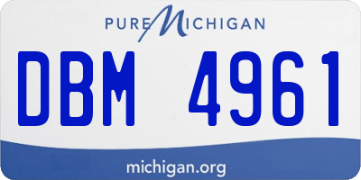 MI license plate DBM4961