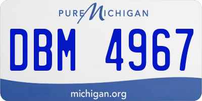 MI license plate DBM4967