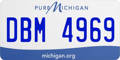 MI license plate DBM4969